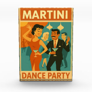 Mid Century Martini Tanzparty Fotoblock