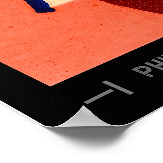 Mid Century Matchbox Cover Art Poster (Ecke)