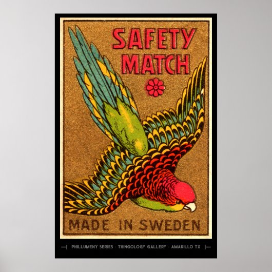 Mid Century Matchbox Kunst Poster (Vorne)