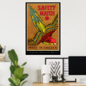 Mid Century Matchbox Kunst Poster (Heimbüro)