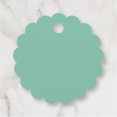 Mid-Century Merry Christmas Geschenkanhänger (Rückseite)