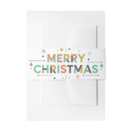 Mid-Century Merry Christmas – Retro Style Einladungsbanderole