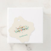 Mid-Century Merry Christmas – Retro Style Geschenkanhänger (Beispiel)