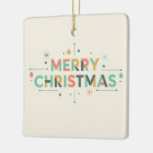 Mid-Century Merry Christmas – Retro Style Keramikornament (Links)