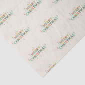 Mid-Century Merry Christmas – Retro Style Seidenpapier (Detail)