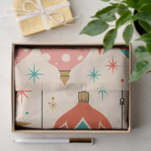 Mid Century Merry Ornaments Retro Weihnachten Seidenpapier (Geschenk)