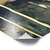 Mid Century Mixed Media Martini Art Fotodruck (Ecke)