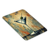 Mid Century Mixed Media Martini Art Magnet (Rechte Seite)