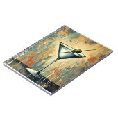 Mid Century Mixed Media Martini Art Notizblock (Linke Seite)