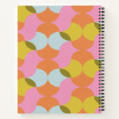Mid Century Mod Abstrakte Formen Pastelrezeptur Notizblock (Rückseite)