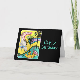 Mid Century Mod Fun in the Sun painting on Karte