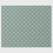Mid-Century Mod Geometric Retro Modern Turquoise Geschenkpapier (Flach)