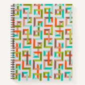 Mid-Century Modern 3D geometrisches Labyrinth Noti Notizblock (Vorderseite)