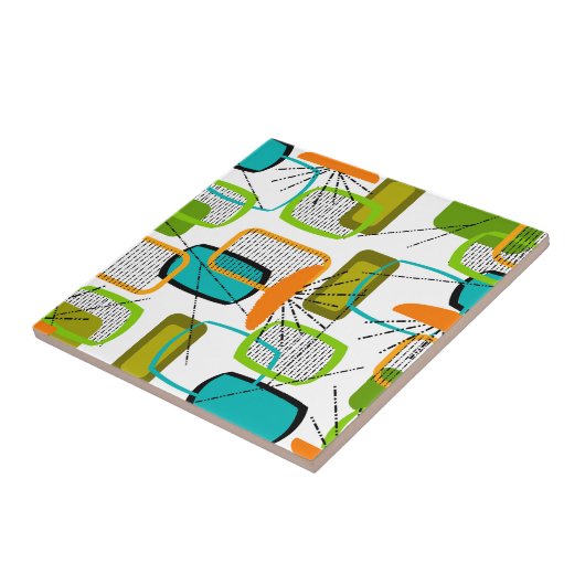 Mid-Century Modern Abstract #57 Fliese (Seite)