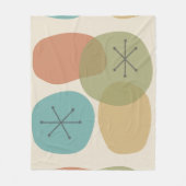 Mid Century Modern Abstract Art Rocks Fleecedecke (Vorderseite)