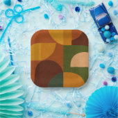 Mid-Century Modern Abstract Composition Pappteller (Party)
