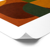 Mid-Century Modern Abstract Composition Poster (Ecke)