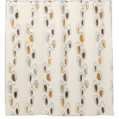 Mid Century Modern Abstract Duschvorhang (Vorderseite)