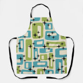 Mid Century Modern Abstract Pattern Schürze (Vorderseite)