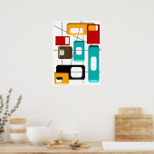 Mid-Century Modern Abstract Poster #41 (Küche)