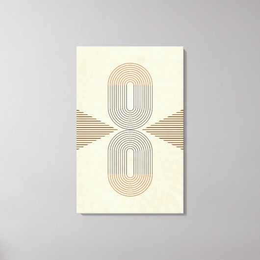 Mid-Century Modern Abstract Wall Art  Leinwanddruck (Vorderseite)