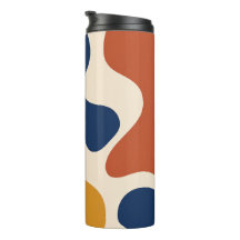 Mid-Century Modern Abstrakt Organische Formen Quad