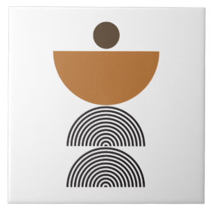 Mid Century Modern Abstrakte Formen Fliese
