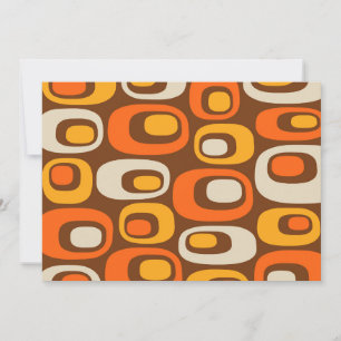 Mid-Century Modern Abstraktes Muster Einladung