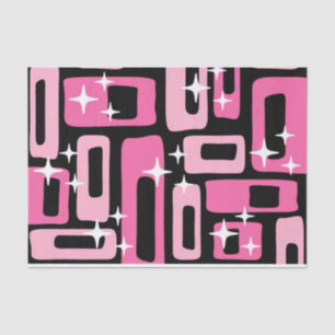 Mid-Century-Modern-Abstraktes-Muster Seidenpapier