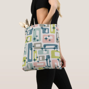 Mid-Century Modern Abstraktes Muster Tasche