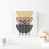 Mid Century Modern Acrylic Wall Clock Quadratische Wanduhr (Zuhause)