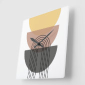 Mid Century Modern Acrylic Wall Clock Quadratische Wanduhr (Winkel)