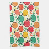 Mid-Century Modern Apple Retro Orchard Geschirrtuch (Vertikal)