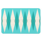 Mid Century Modern Argyle Flexibler Magnet (Horizontal)