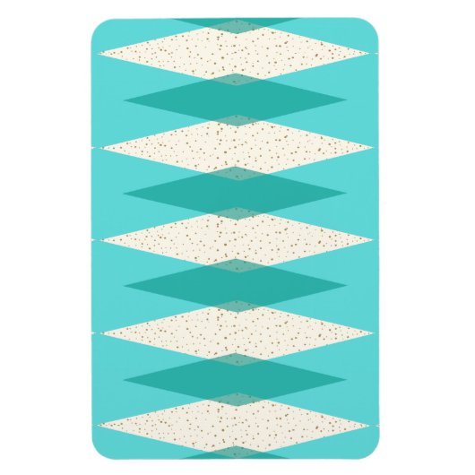Mid Century Modern Argyle Flexibler Magnet (Vertikal)