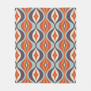 Mid-century modern art background. Abstract geomet Fleecedecke