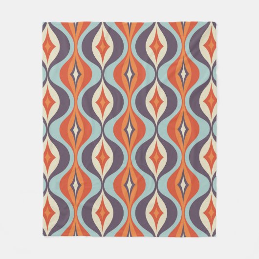 Mid-century modern art background. Abstract geomet Fleecedecke (Vorderseite)