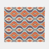 Mid-century modern art background. Abstract geomet Fleecedecke (Vorderseite (Horizontal))