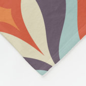 Mid-century modern art background. Abstract geomet Fleecedecke (Ecke)