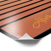 Mid Century Modern Art Beach Sunrise Fotodruck (Ecke)