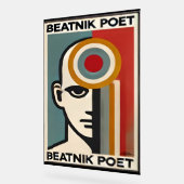 Mid Century Modern Art Beatnik Poet Acrylschild (Winkel)