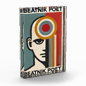 Mid Century Modern Art Beatnik Poet Fotoblock (Links)