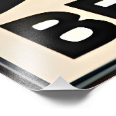 Mid Century Modern Art Beatnik Poet Fotodruck (Ecke)