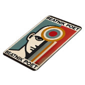 Mid Century Modern Art Beatnik Poet Magnet (Linke Seite)
