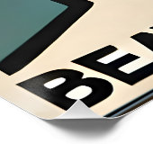 Mid Century Modern Art Beatnik Poet Poster (Ecke)