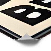 Mid Century Modern Art Beatnik Poet Poster (Ecke)