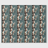 Mid Century Modern Art Die Martini-Diva Geschenkpapier (Flach)