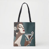Mid Century Modern Art Die Martini-Diva Tasche (Vorderseite)