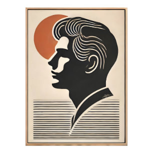 Mid Century Modern Art Er folgt der Sonne Fotodruck