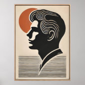 Mid Century Modern Art He Follows The Sun Poster (Vorne)